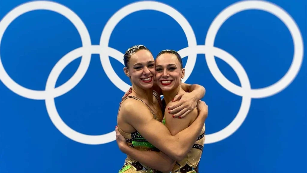 Laura et Charlotte Tremble, étudiante en cycle ingénieur aéronautique IPSA en compétition aux Jeux Olympiques