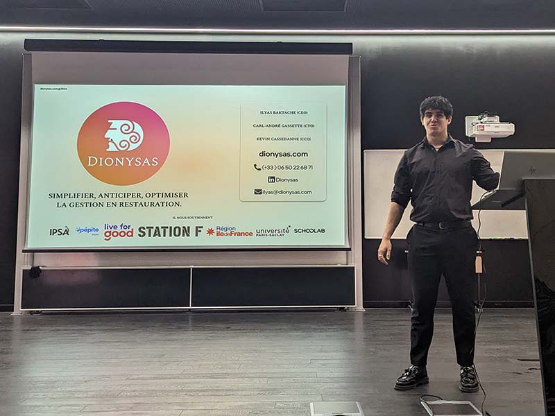 Entrepreneuriat à l’IPSA : Ilyas Baktache devient stagiaire de sa start-up