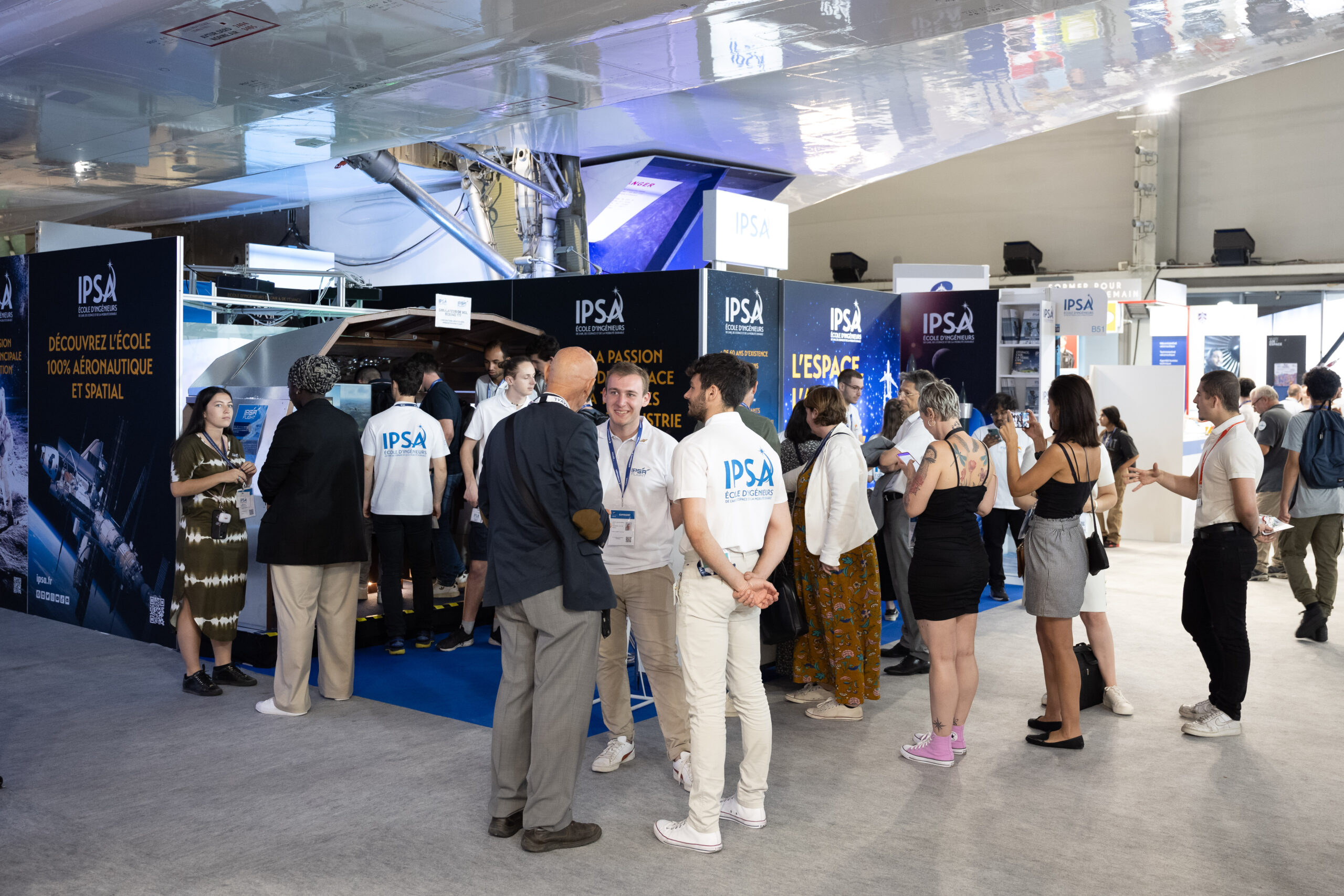 stand de l'IPSA au salon du Bourget de 2023