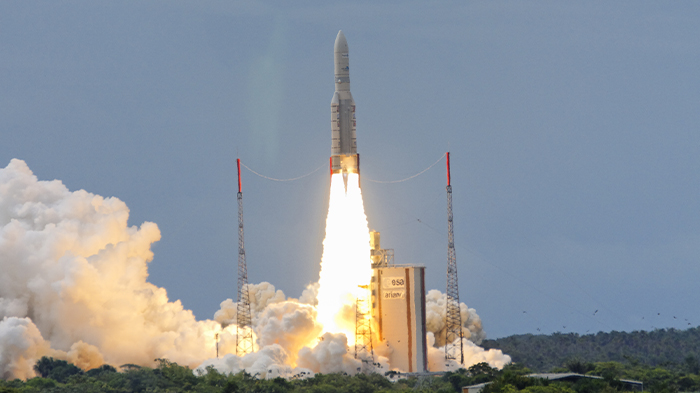 image du décollage d'une fusée Ariane
