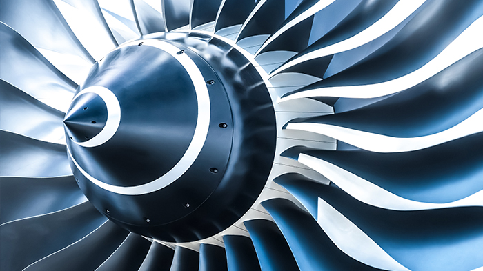 moteur d'avion vu de près