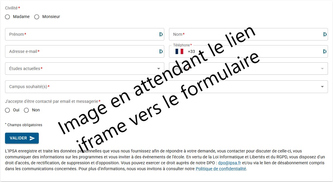image factice formulaire temporaire