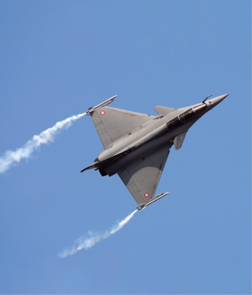 Vue d'un rafale en plein vol